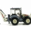 KDW - Kaidiwei White Backhoe Loader Scale 1:50
