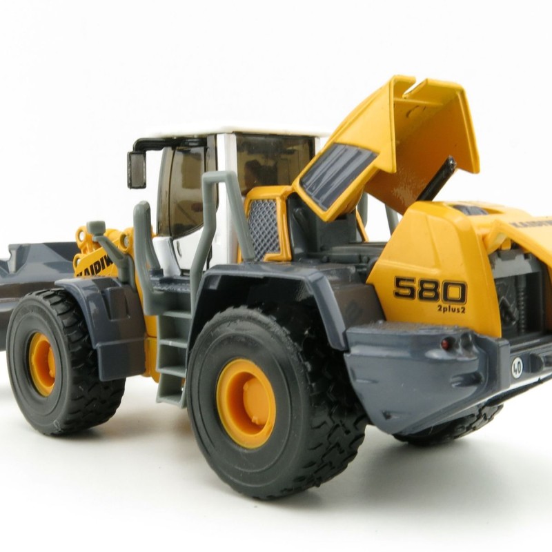 KDW - Kaidiwei Yellow Four Wheel Loader Scale 1:50