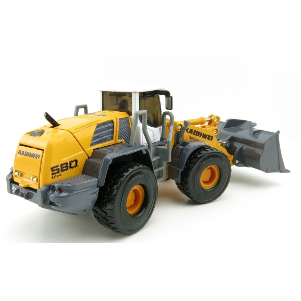 KDW - Kaidiwei Yellow Four Wheel Loader Scale 1:50