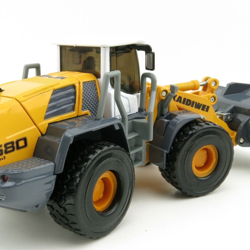 KDW - Kaidiwei Yellow Four Wheel Loader Scale 1:50