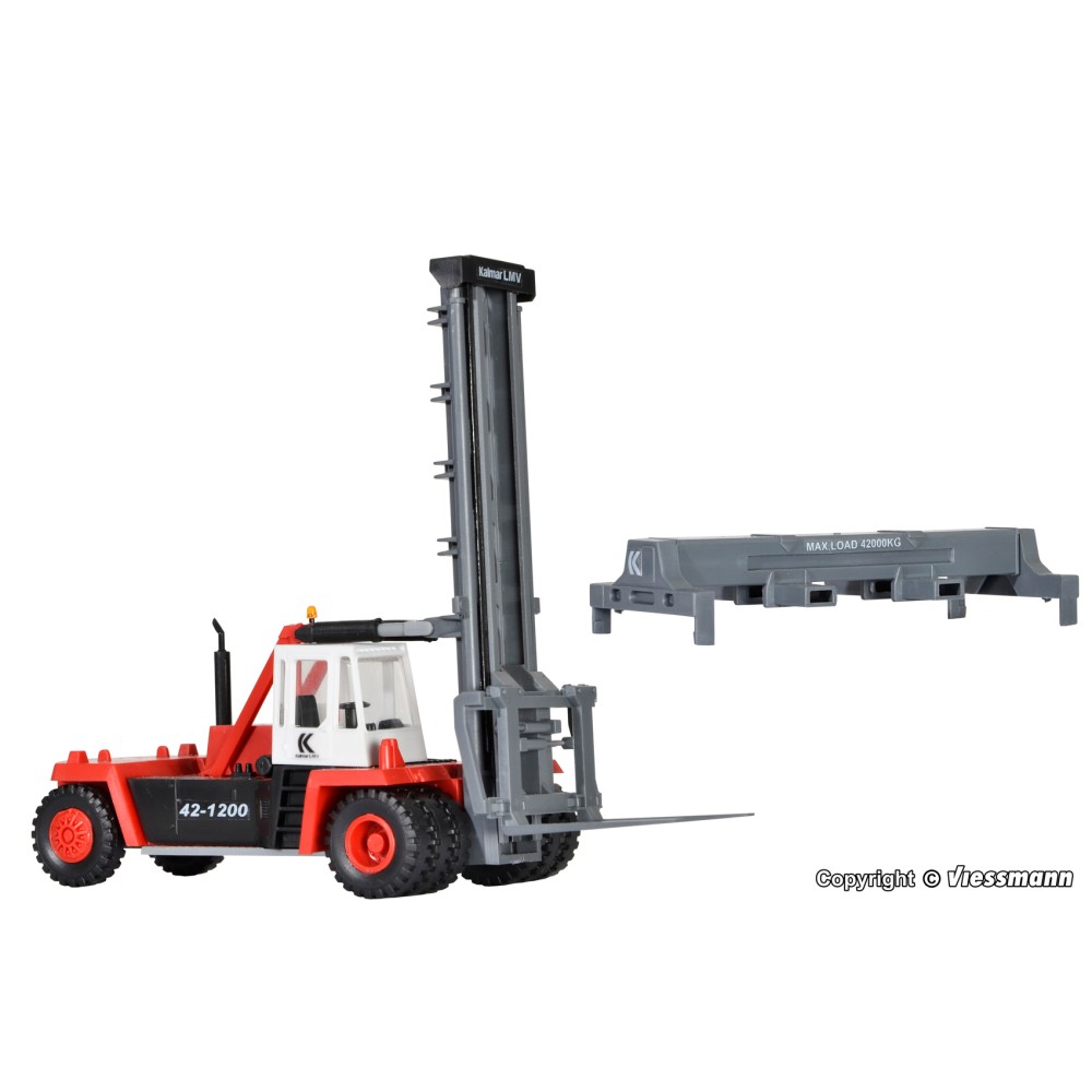 Kibri 11751 - Forklift truck KALMAR LMV 42-1200 with Spreader Model Kit - Scale 1:87