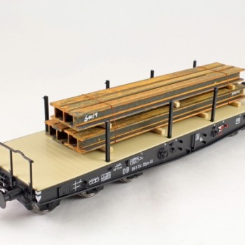 Ladegueter Bauer 01003 - Rusted H Steel Profile Beams - Scale 1:50