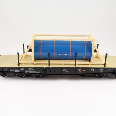 Ladegueter Bauer 01015 - Drying Cylinder for Paper Factory in Transport Frame - Scale 1:50