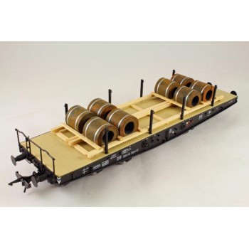 Ladegueter Bauer 01035 - 8x Steel Sheet Coils on Transport Frame - Scale 1:50