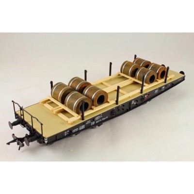 Ladegueter Bauer 01035 - 8x Steel Sheet Coils on Transport Frame - Scale 1:50