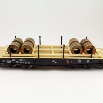 Ladegueter Bauer 01035 - 8x Steel Sheet Coils on Transport Frame - Scale 1:50