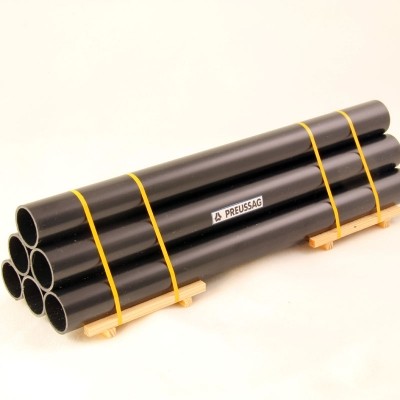 Ladegueter Bauer 01048 - Large Tubes Black Preussag - Scale 1:50