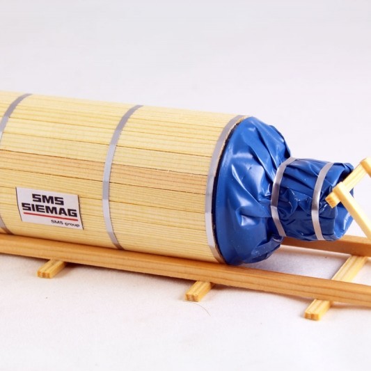 Ladegueter Bauer 01050 - Rotary Kiln Packed in Transport Frame - Scale 1:50