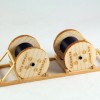 Ladegueter Bauer 01051 - 2x Cable Drums on Transport Frame - Scale 1:50