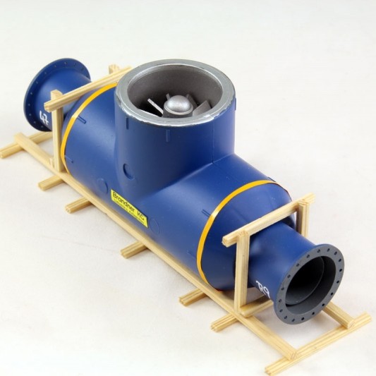 Ladegueter Bauer 01052 - Pipeline Aerator on Transport Frame - Scale 1:50