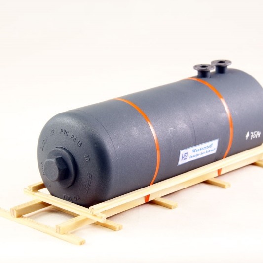 Ladegueter Bauer 01053 - Hydrogen Tank on Transport Frame - Scale 1:50