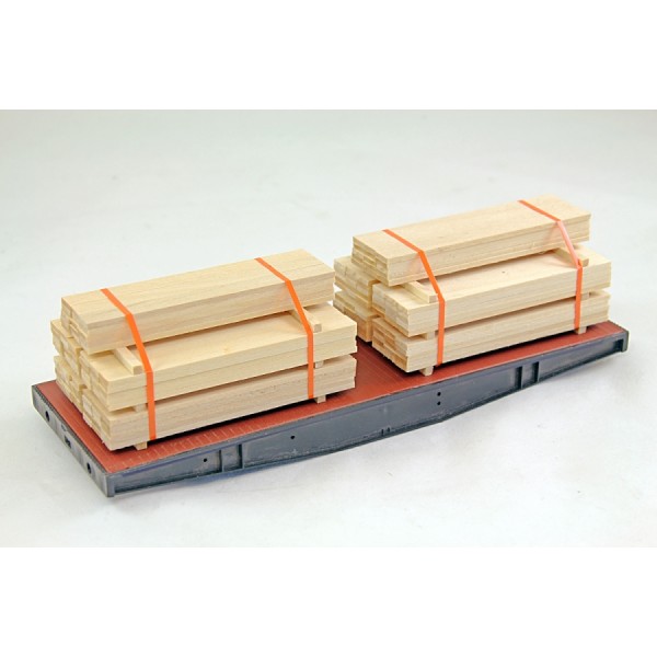 Ladegueter Bauer 01057 - Set of 2 Sawn Timber Board Stacks - Scale 1:50