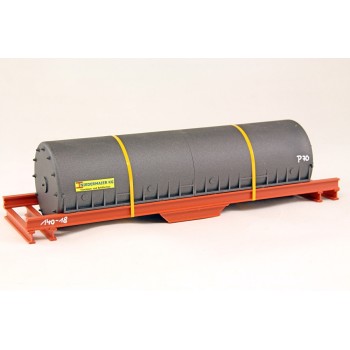 Ladegueter Bauer 01064 - Grey Tank Loos with Steel Transport Frame - Scale 1:50