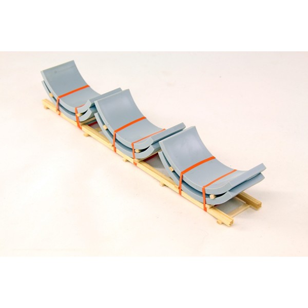 Ladegueter Bauer 01065 - Tube Pieces Tübbings  for Tunnel Construction on Transport Frame - Scale 1:50