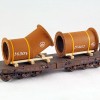 Ladegueter Bauer H01306 - 2x Flange Pipes Fittings on Transport Frame - Scale 1:87 1:50