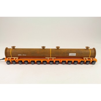 Ladegueter Bauer LKW1005 - Long Flange Tube with 4 Connectors on Transport Frame - Scale 1:50