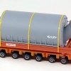 Ladegueter Bauer LKW1061 - Grey Tank with Transport Frame - Scale 1:50