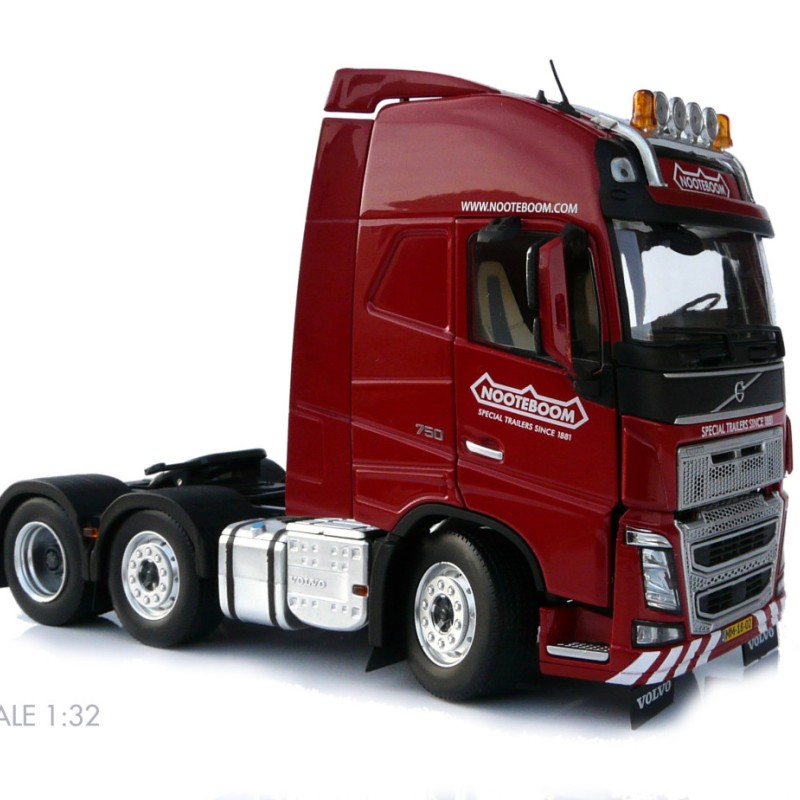 Marge Models 1811-03-01 - Volvo FH16 6x2 Truck Prime Mover Red Nooteboom - Scale 1:32