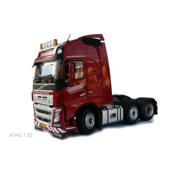 Marge Models 1811-03-01 - Volvo FH16 6x2 Truck Prime Mover Red Nooteboom - Scale 1:32