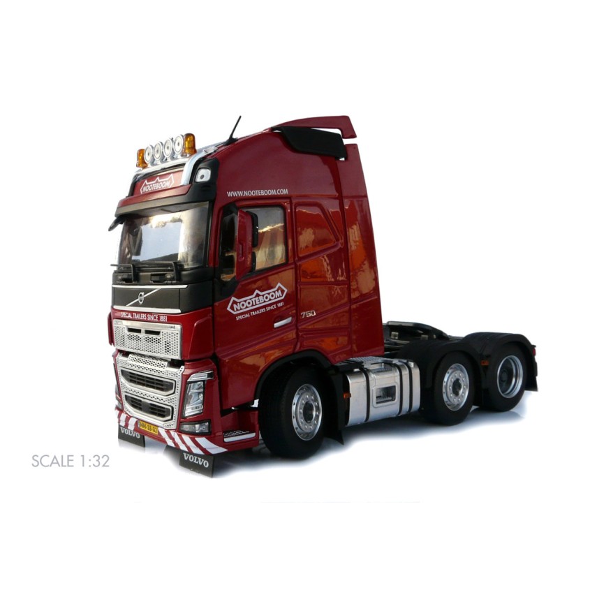 Marge Models 1811-03-01 - Volvo FH16 6x2 Truck Prime Mover Red Nooteboom - Scale 1:32