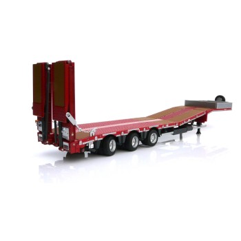 Marge Models 1812-01 - Nooteboom MCOS 48-03 Red Low Loader Trailer with Wood Panels - Scale 1:32