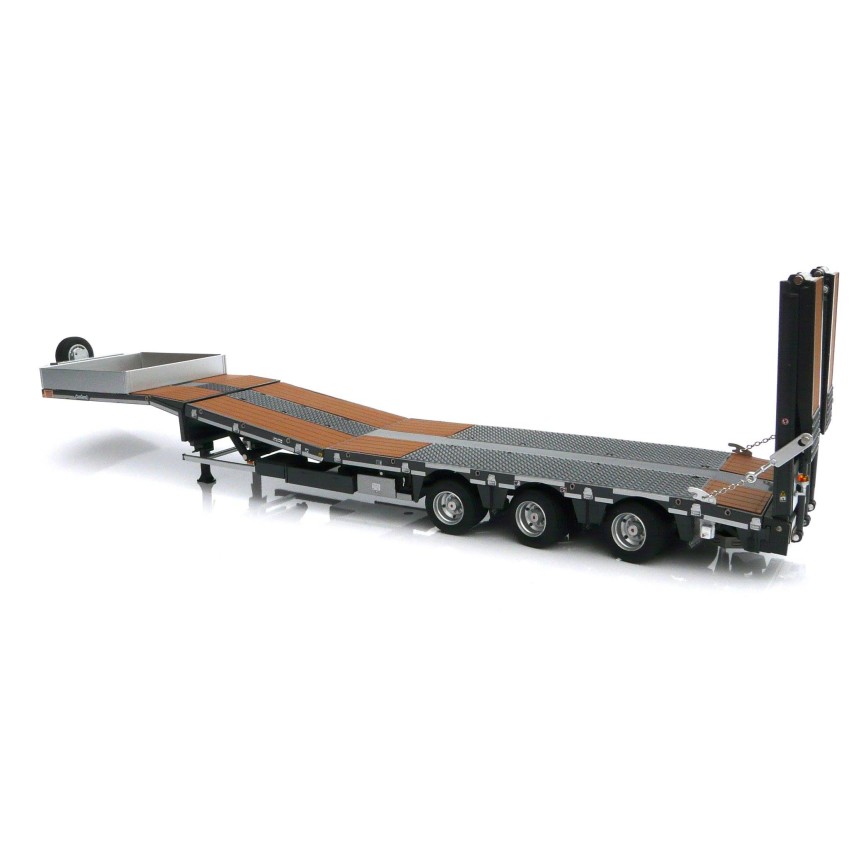 Marge Models 1812-02 - Nooteboom MCOS 48-03 Anthracite Low Loader Trailer with Wood Panels - Scale 1:32