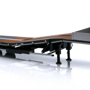 Marge Models 1812-02 - Nooteboom MCOS 48-03 Anthracite Low Loader Trailer with Wood Panels - Scale 1:32