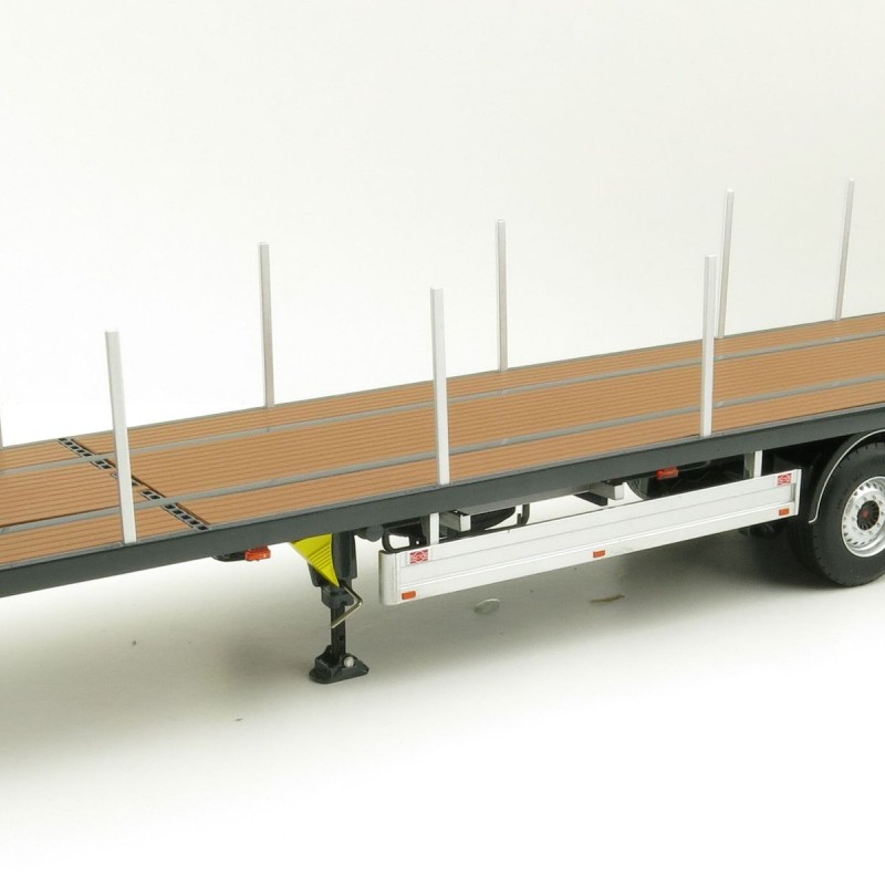 Marge Models 1901-02 - Pacton Flattop Trailer Anthracite - Scale 1:32