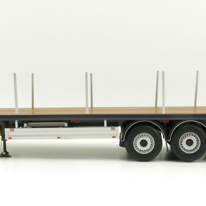 Marge Models 1901-02 - Pacton Flattop Trailer Anthracite - Scale 1:32