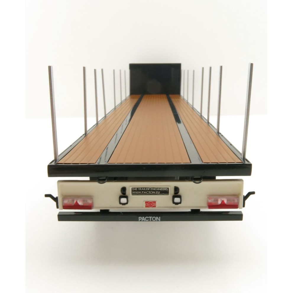 Marge Models 1901-02 - Pacton Flattop Trailer Anthracite - Scale 1:32