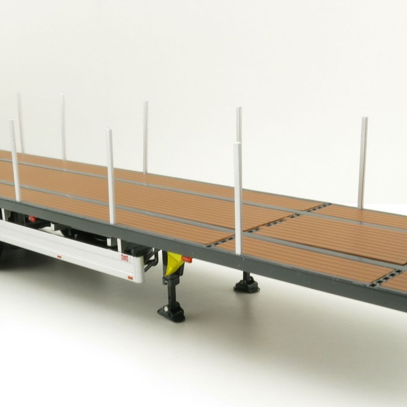 Marge Models 1901-02 - Pacton Flattop Trailer Anthracite - Scale 1:32