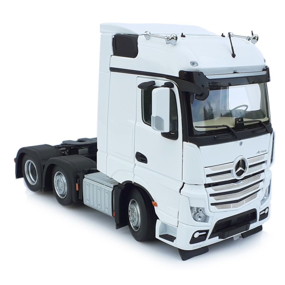 Marge Models 1910-01 - Mercedes-Benz Actros Bigspace 6x2 Truck Prime Mover White - Scale 1:32