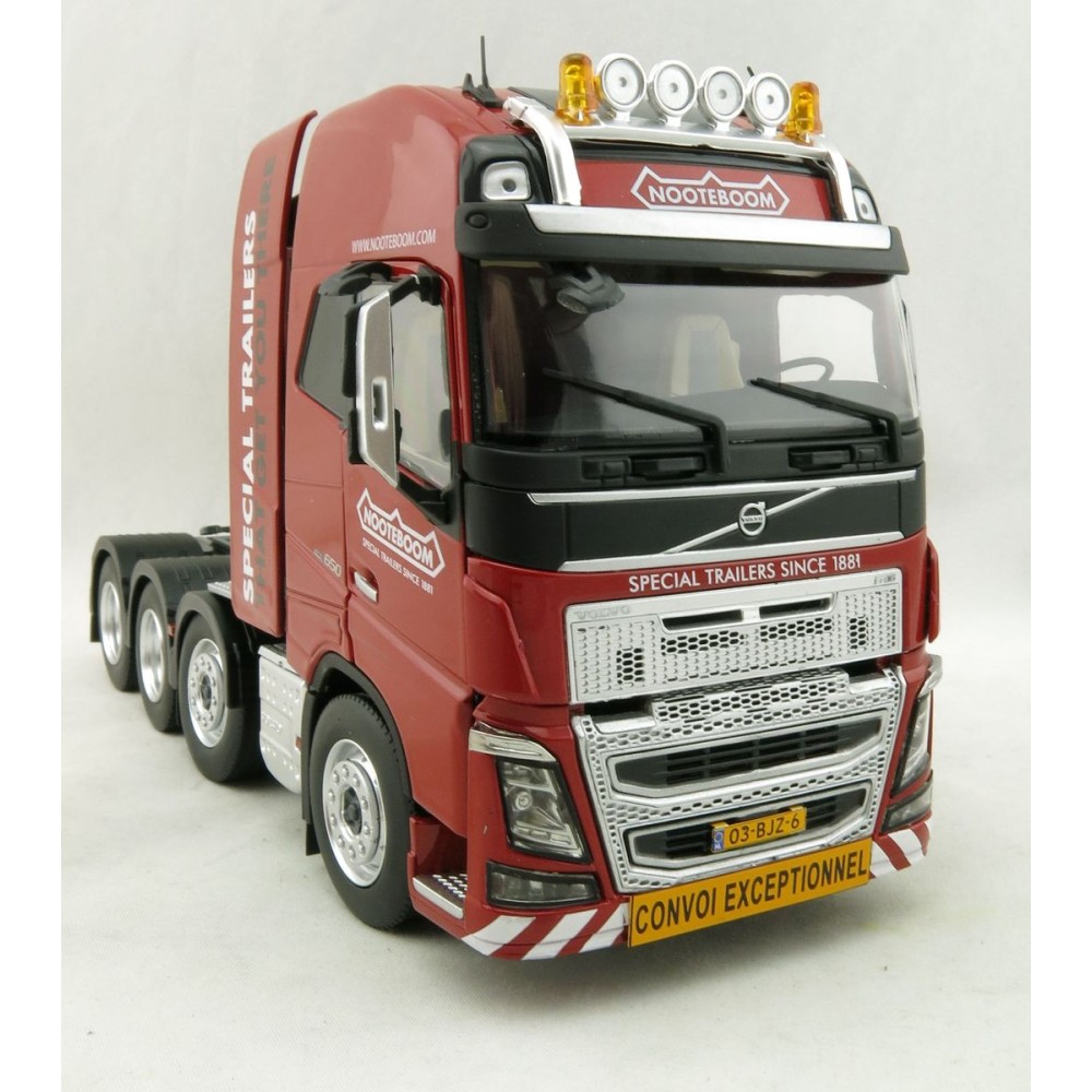 Marge Models 1915-02-01 - Volvo FH16 8x4 Red Truck Prime Mover Nooteboom - Scale 1:32