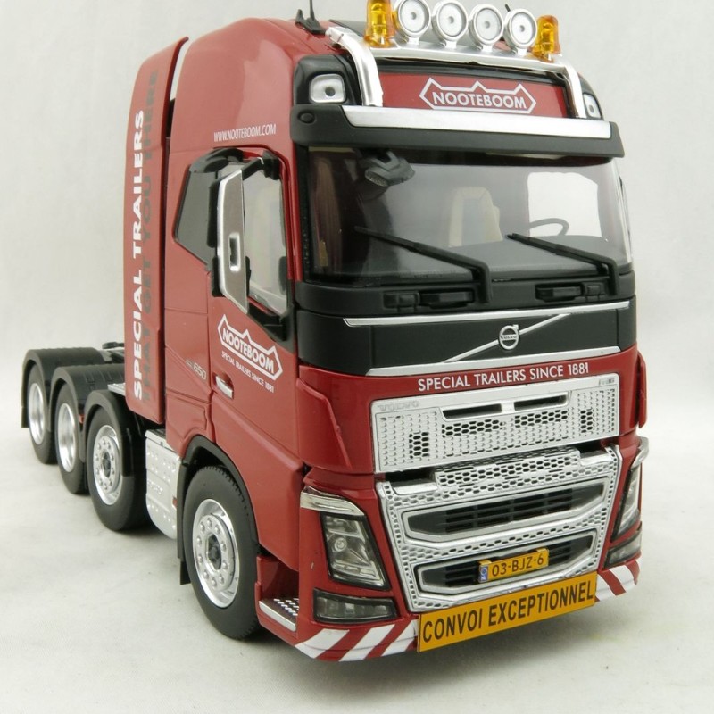 Marge Models 1915-02-01 - Volvo FH16 8x4 Red Truck Prime Mover Nooteboom - Scale 1:32