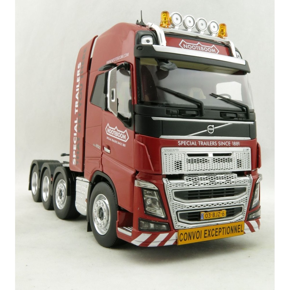 Marge Models 1915-02-01 - Volvo FH16 8x4 Red Truck Prime Mover Nooteboom - Scale 1:32