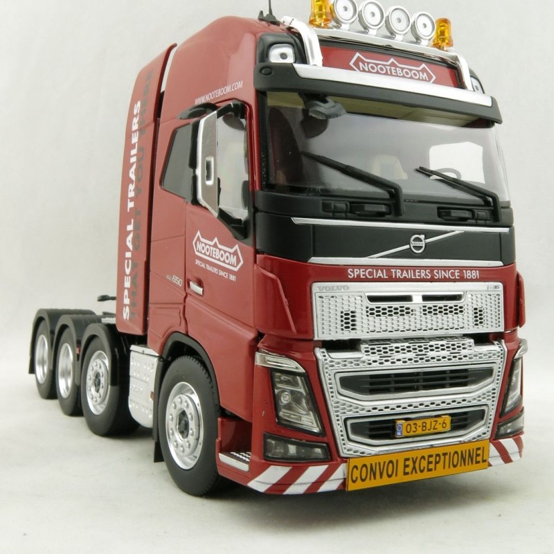Marge Models 1915-02-01 - Volvo FH16 8x4 Red Truck Prime Mover Nooteboom - Scale 1:32