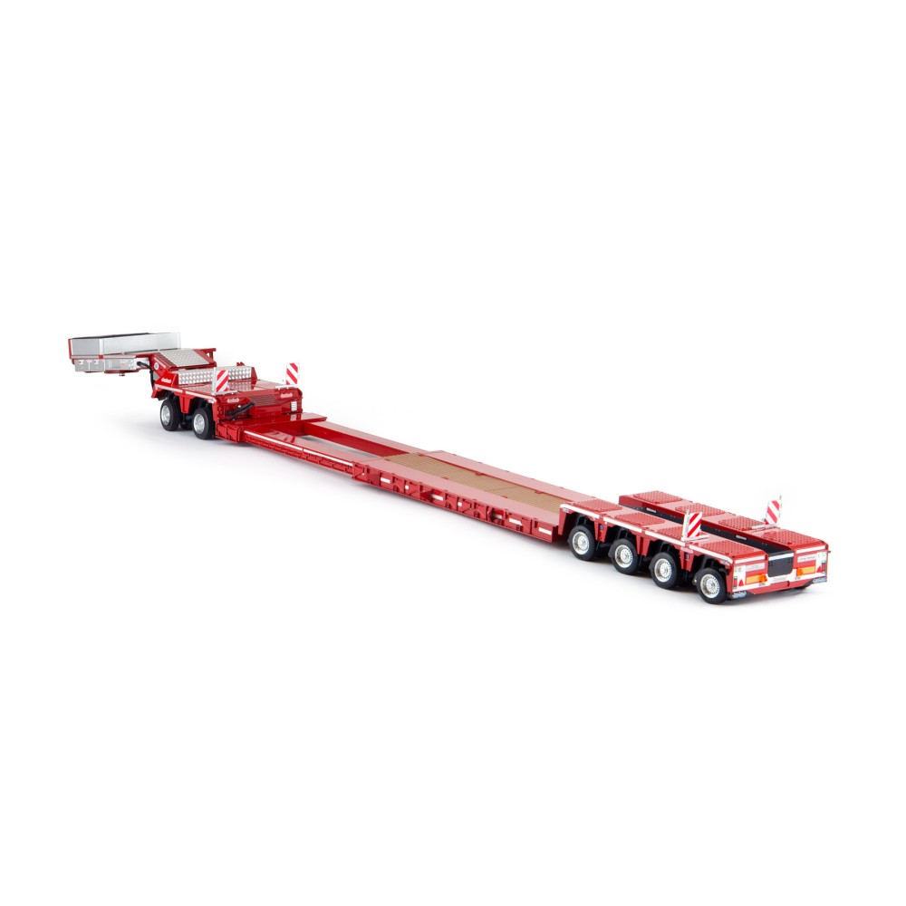 Marge Models 2011-01 - Red Nooteboom EURO-PX 2+4 Low Loader Trailer with Interdolly - Scale 1:32