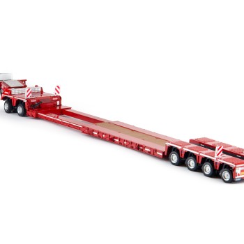 Marge Models 2011-01 - Red Nooteboom EURO-PX 2+4 Low Loader Trailer with Interdolly - Scale 1:32