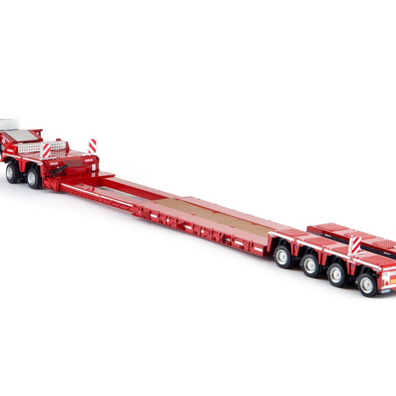 Marge Models 2011-01 - Red Nooteboom EURO-PX 2+4 Low Loader Trailer with Interdolly - Scale 1:32