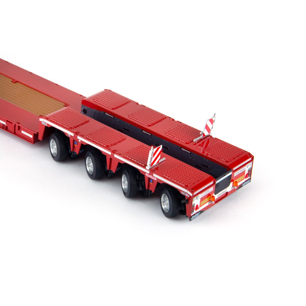 Marge Models 2011-01 - Red Nooteboom EURO-PX 2+4 Low Loader Trailer with Interdolly - Scale 1:32