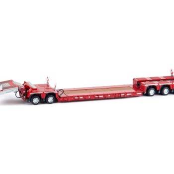 Marge Models 2011-01 - Red Nooteboom EURO-PX 2+4 Low Loader Trailer with Interdolly - Scale 1:32