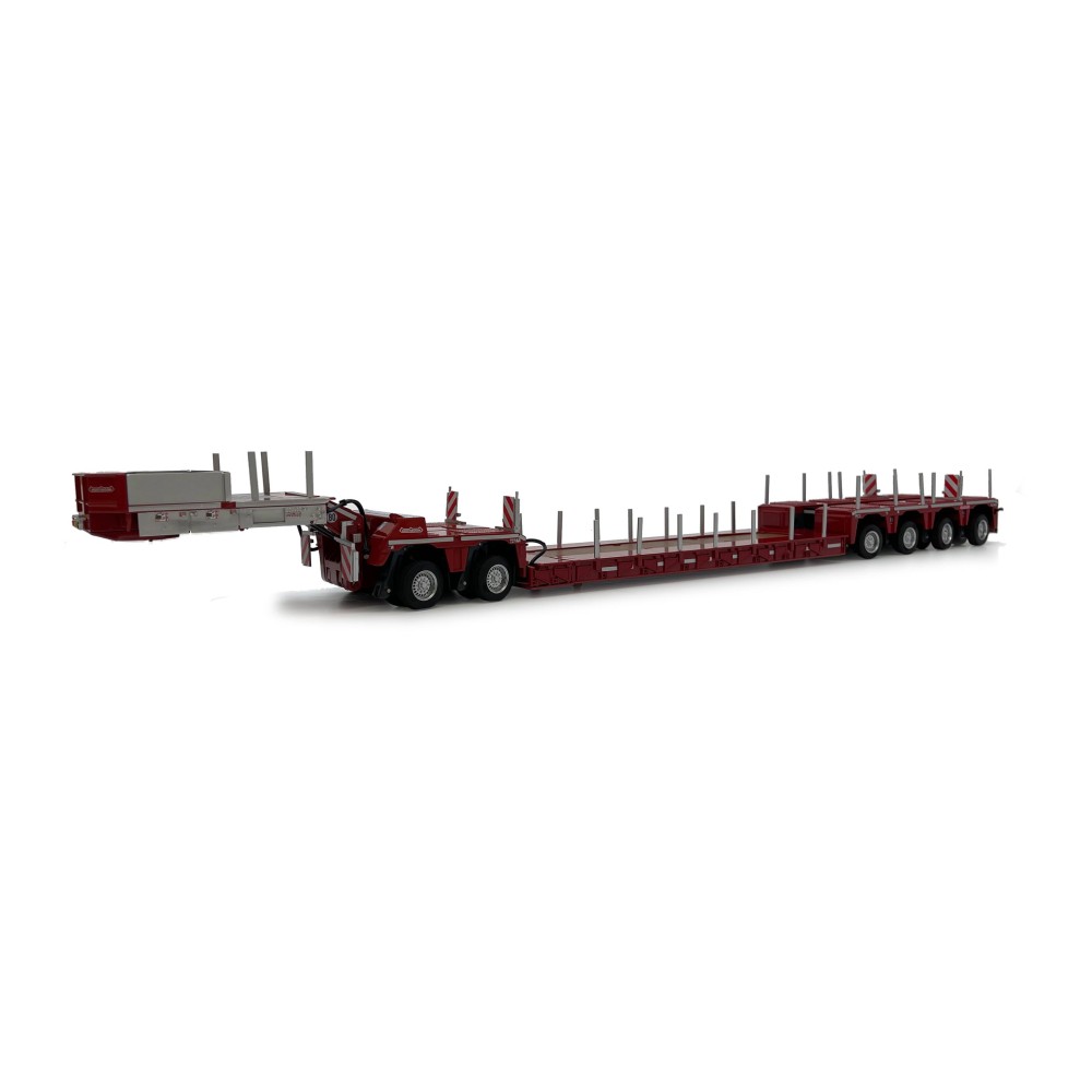 Marge Models 2011-01 - Red Nooteboom EURO-PX 2+4 Low Loader Trailer with Interdolly - Scale 1:32