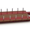 Marge Models 2011-01 - Red Nooteboom EURO-PX 2+4 Low Loader Trailer with Interdolly - Scale 1:32