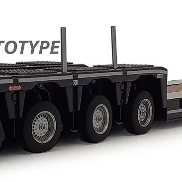 Marge Models 2011-02 - Anthracite Nooteboom EURO-PX 2+4 Low Loader Trailer with Interdolly - Scale 1:32