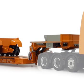 Marge Models 2011-03 - Yellow Nooteboom EURO-PX 2+4 Low Loader Trailer with Interdolly - Scale 1:32