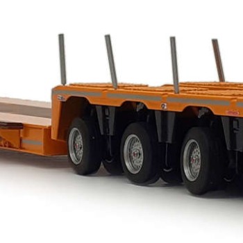 Marge Models 2011-03 - Yellow Nooteboom EURO-PX 2+4 Low Loader Trailer with Interdolly - Scale 1:32