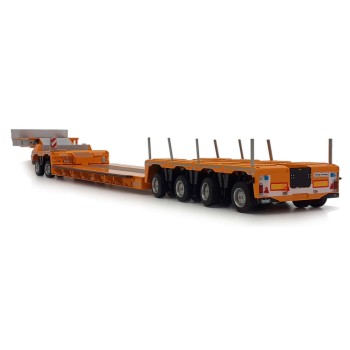Marge Models 2011-03 - Yellow Nooteboom EURO-PX 2+4 Low Loader Trailer with Interdolly - Scale 1:32