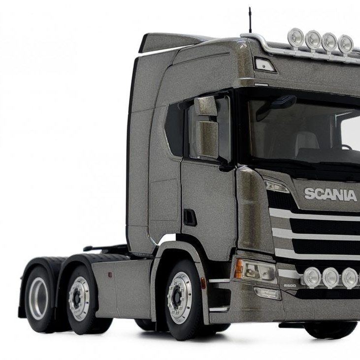 Marge Models 2015-02 - Scania R500 6x2 Truck Prime Mover Dark Grey Metallic - Scale 1:32