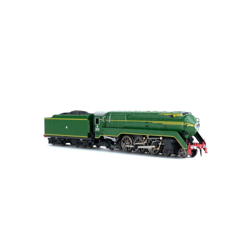 Gopher Models GOP-C3801 C38 Class Loco NSWGR 3801 Streamliner Steam Loco Newcastle Flyer - N Scale