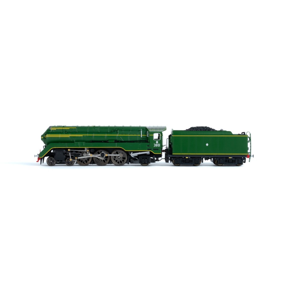 Gopher Models GOP-C3801 C38 Class Loco NSWGR 3801 Streamliner Steam Loco Newcastle Flyer - N Scale